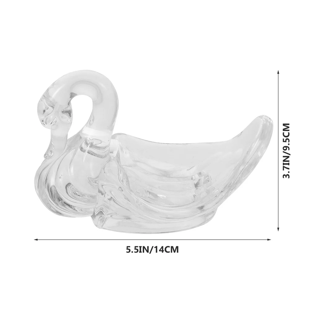 

1Pc Acrylic Soap Holder Transparent Swan Shape Soap Dish (Assorted Color)