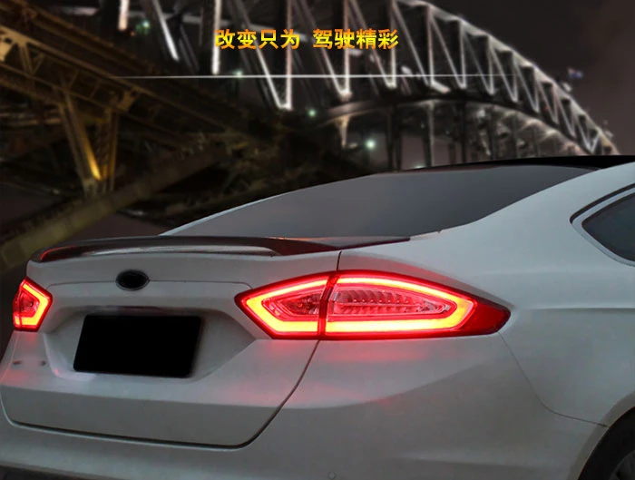 Автомобильный Стайлинг задний фонарь чехол для Ford Fusion задние фонари 2013- Mondeo светодиодный задний фонарь DRL+ тормоз+ Парк+ сигнальная лампа