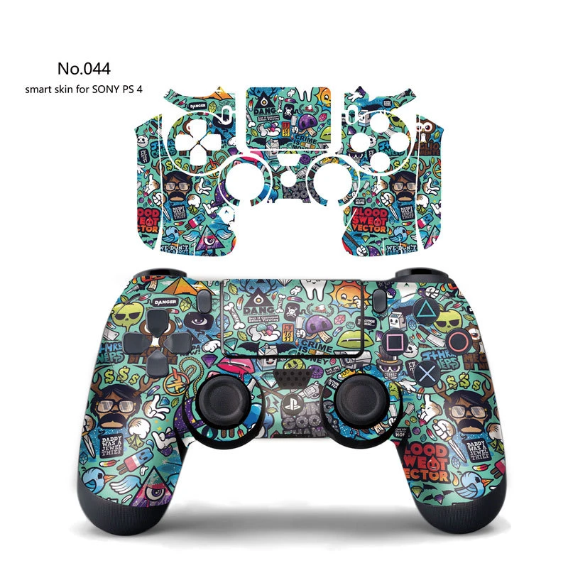 1 шт. DualShock PS4 стикер кожи для sony Playstation 4 игровой контроллер Защитная крышка наклейка виниловая противоскользящая джойстик Декор