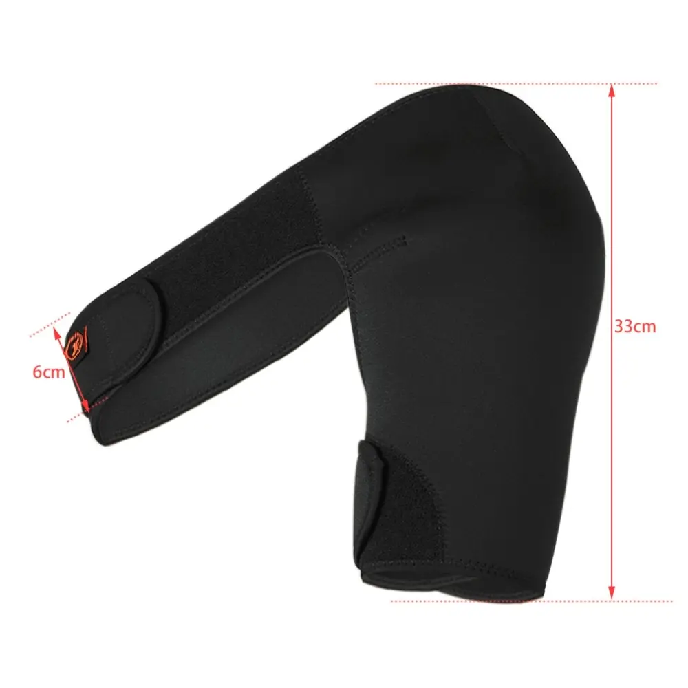 

Adjustable Breathable Gym Sports Care Single Shoulder Support Back Brace Guard Strap Wrap Belt Band Pads Black Bandage Men/Women