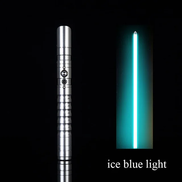 Silver HD ice blue Светильник Jedi Sith, металлический меч, лазерный маскарадный светильник, сабельные игрушки, светящийся подарок для детей, светильник для улицы, креативные войны, игрушки, палка, меч - Цвет: Silver HD ice blue
