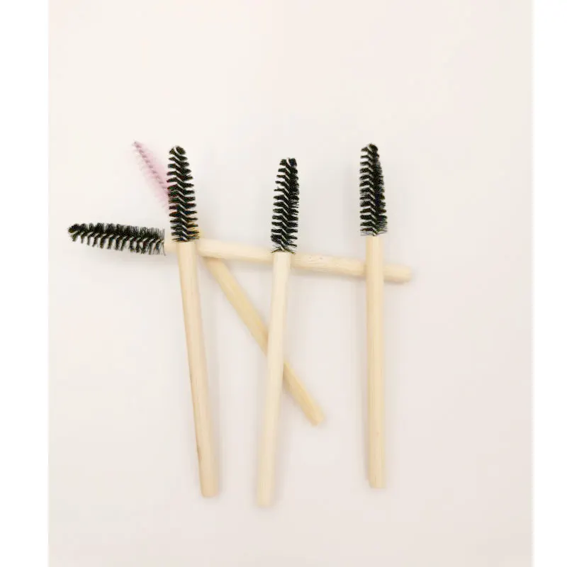 Бамбуковая ручка для ресниц кисти макияжа одноразовые наращивания тушь
