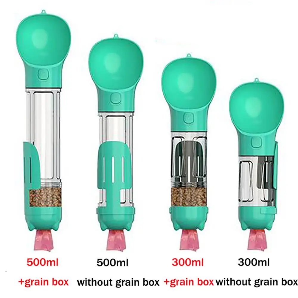 3 в 1 Портативный собака бутылка для воды маленький большой собаки путешествия
