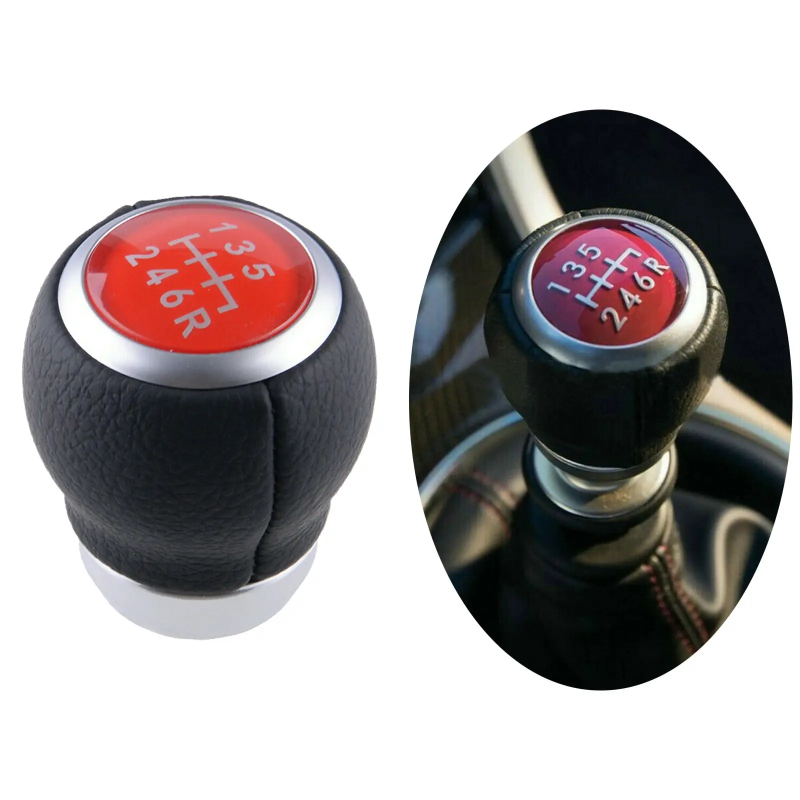 

High Quality 6 Speed Manual Gear Stick,Gear Knob Head Level Head, Replacement Part for Impreza STI 2009-2018