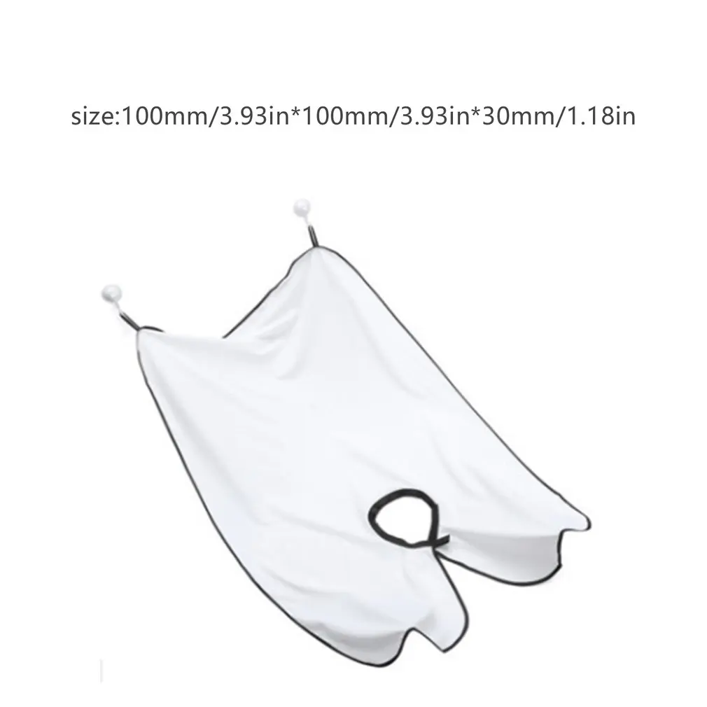 

Professional Beard and Hair Shave Apron Waterproof Black Beard Cloth Shaving Apron Manicure Cloth Apron with Suction Cup