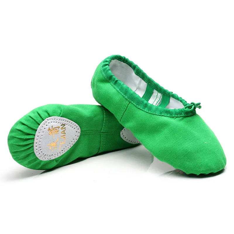 Балетки Детские парусиновые мягкая подошва для танца живота 7 цветов черные