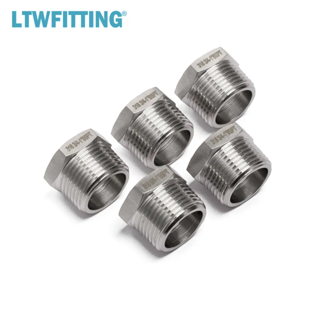 LTWFITTING Нержавеющая сталь 316 трубы с шестигранной головкой втулка редуктора