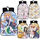 Рюкзак с героями аниме, Miss Kobayashi's Dragon Maid, Kanna Kamui Tohru, школьные ранцы для мальчиков и девочек, рюкзак для женщин и мужчин, рюкзак