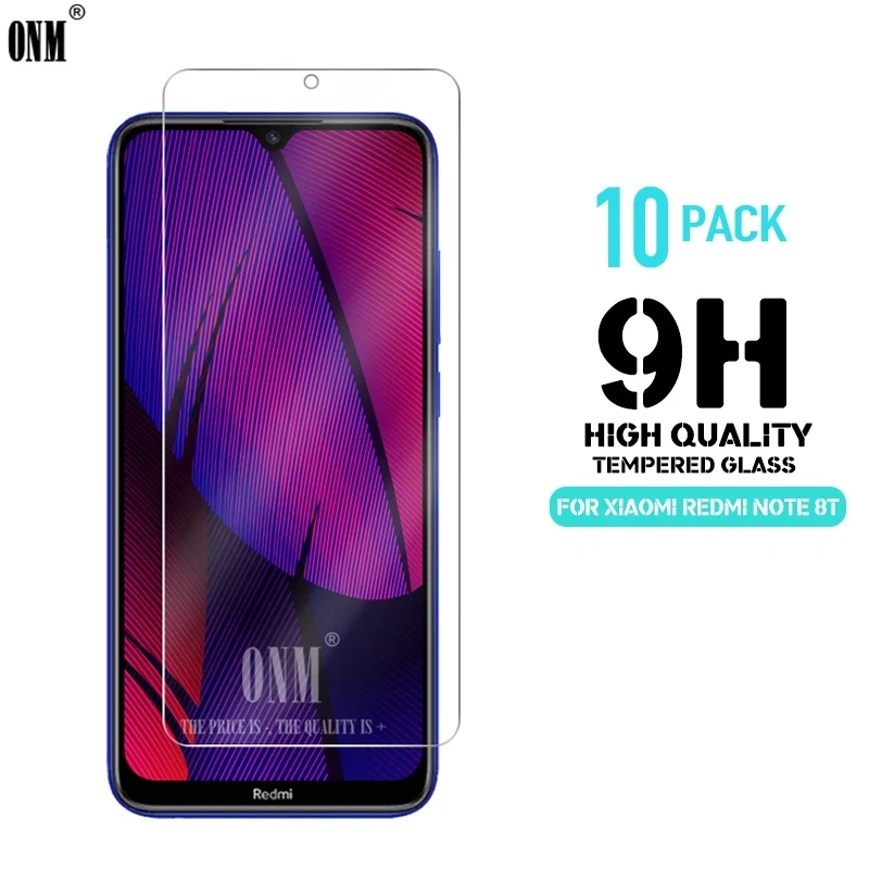 10 шт., закаленное стекло для Xiaomi Redmi Note 8 T, Защитное стекло для экрана 2.5D 9 H, закаленное стекло для Redmi Note 8 T, защитная пленка