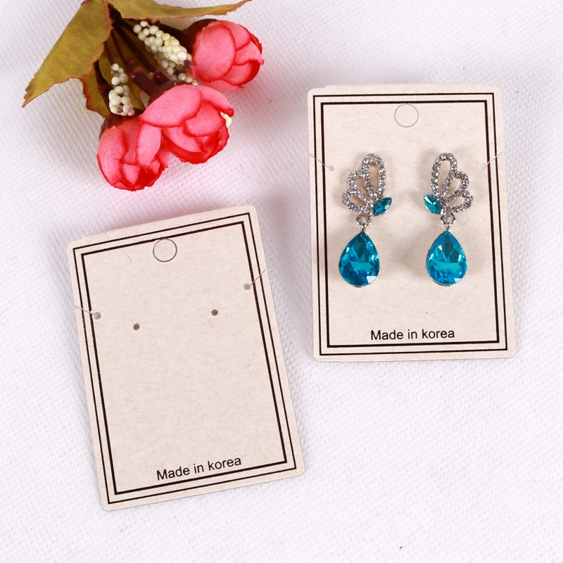 200 шт./лот подставка для ювелирных изделий из ПВХ и бумаги корейские герметичные