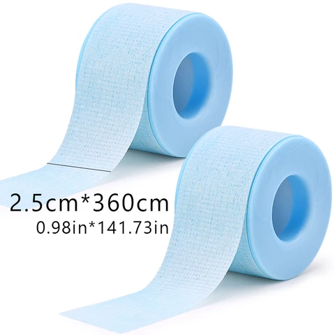 2/4pcs Lash Tape Micropore Extensão de cílios Fornecimento transparente 4.5/9m respirável fácil de rasgar fitas médicas ferramenta de maquiagem