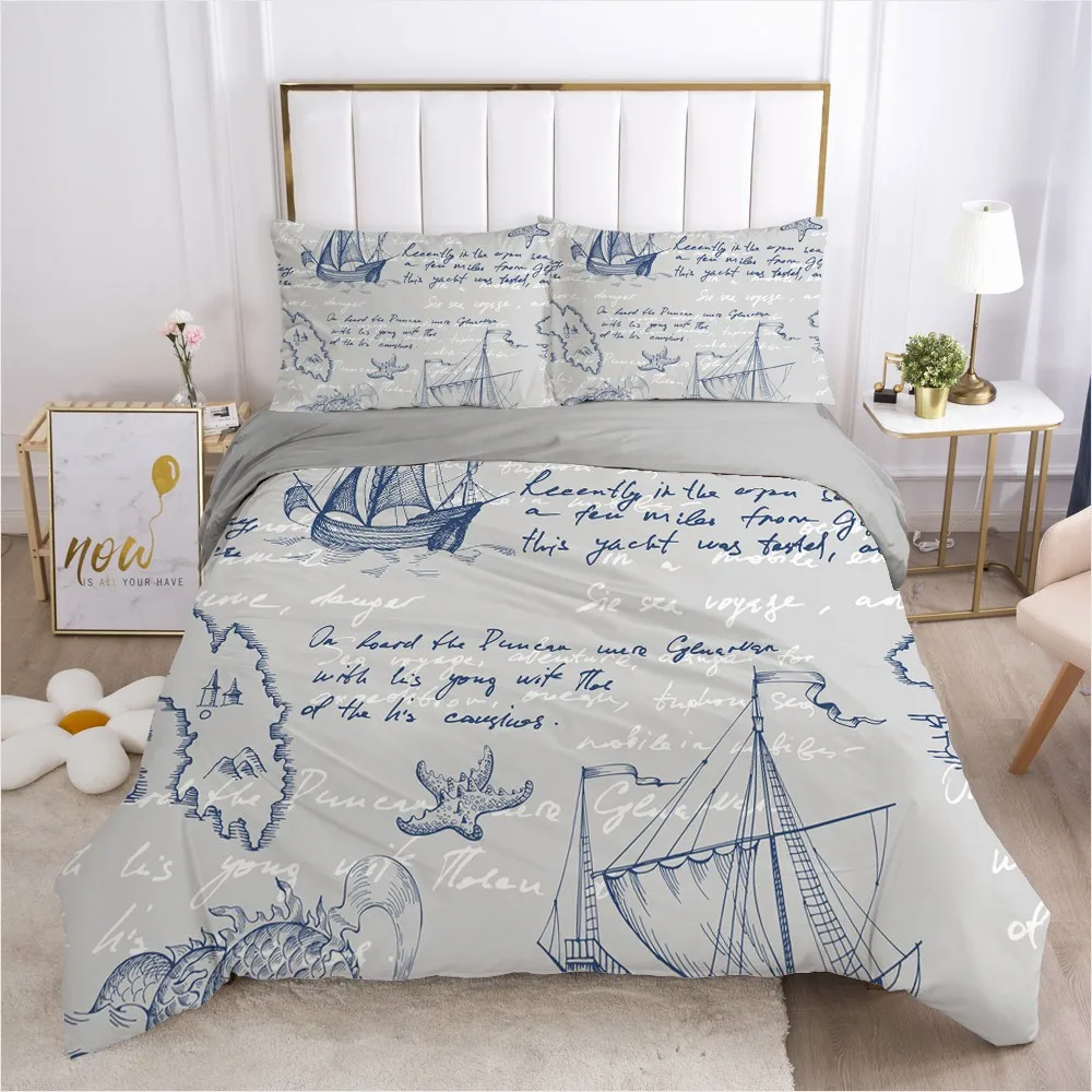 

3D Duvet Cover Sets Bedding Set Comforter Covers and Pillow Shams Full Twin Single Double Size Vintage Style Design Bed Linens