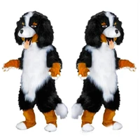 halloween long fur sheep dog shepherd dog fursuit furry mascot costume cosplay clothing carnival adult size