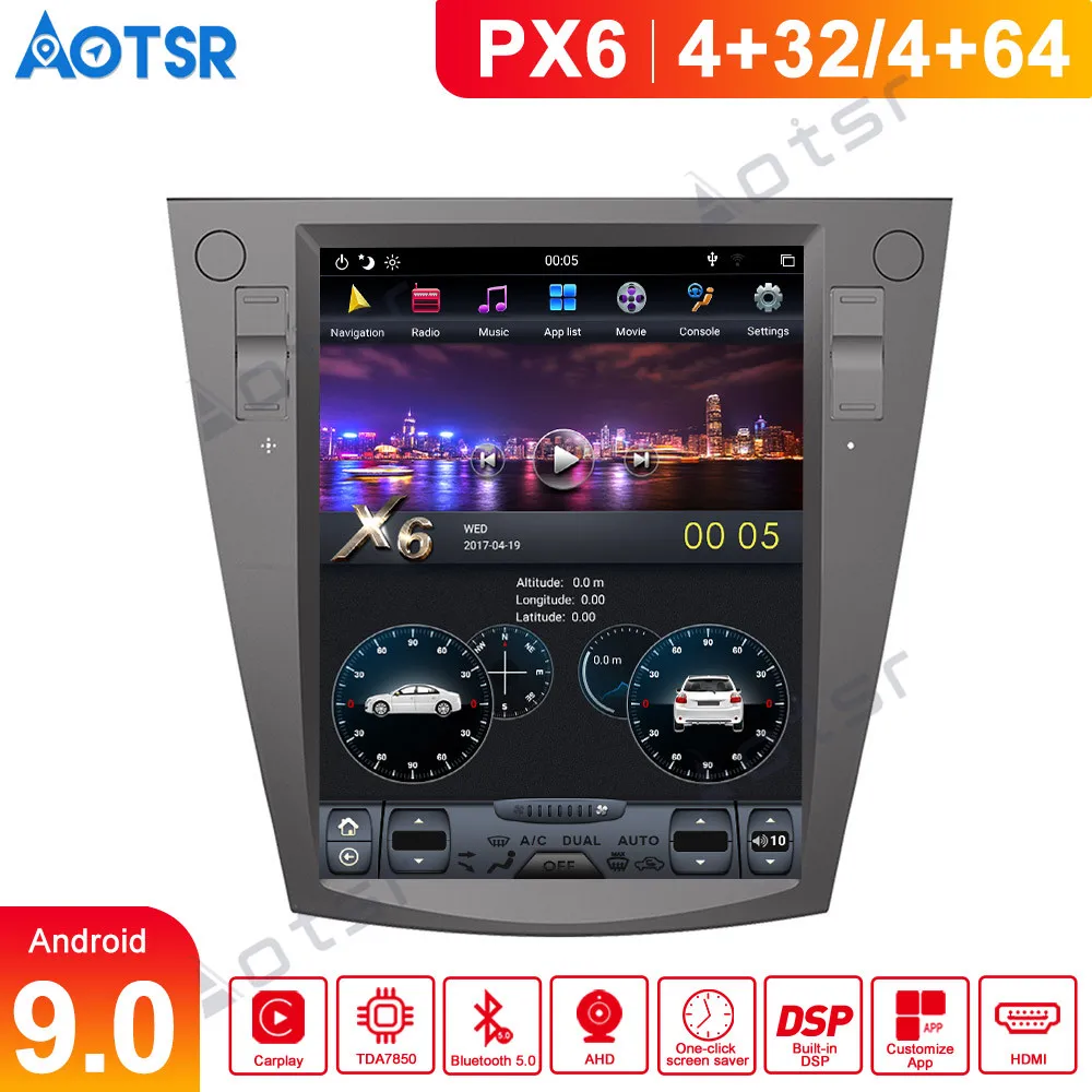 Автомобильная Мультимедийная система PX6 Android 9 Tesla GPS навигация для Subaru Forester 2013 2018