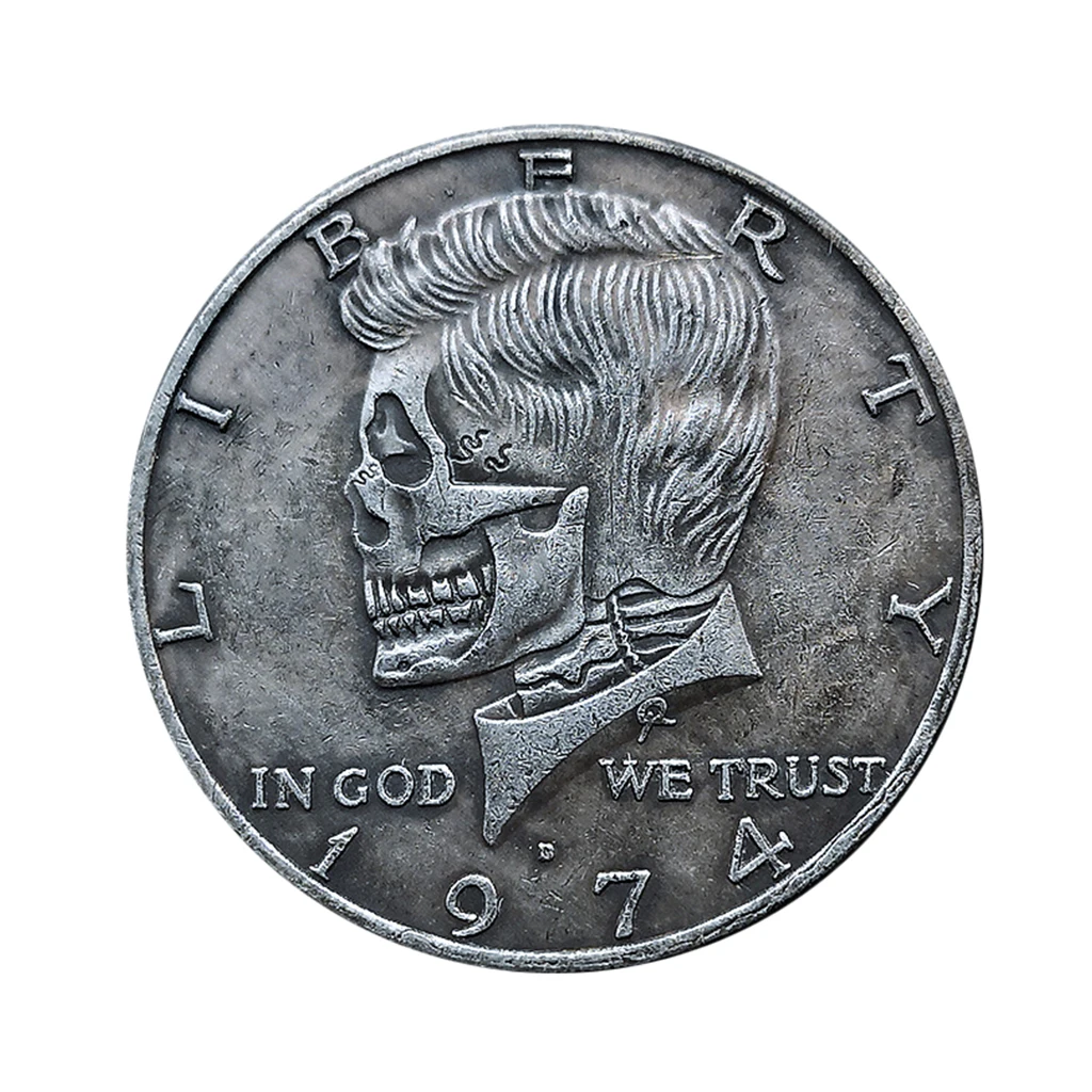 

Памятная монета Кеннеди, винтажный стиль, монета, забавная сборная