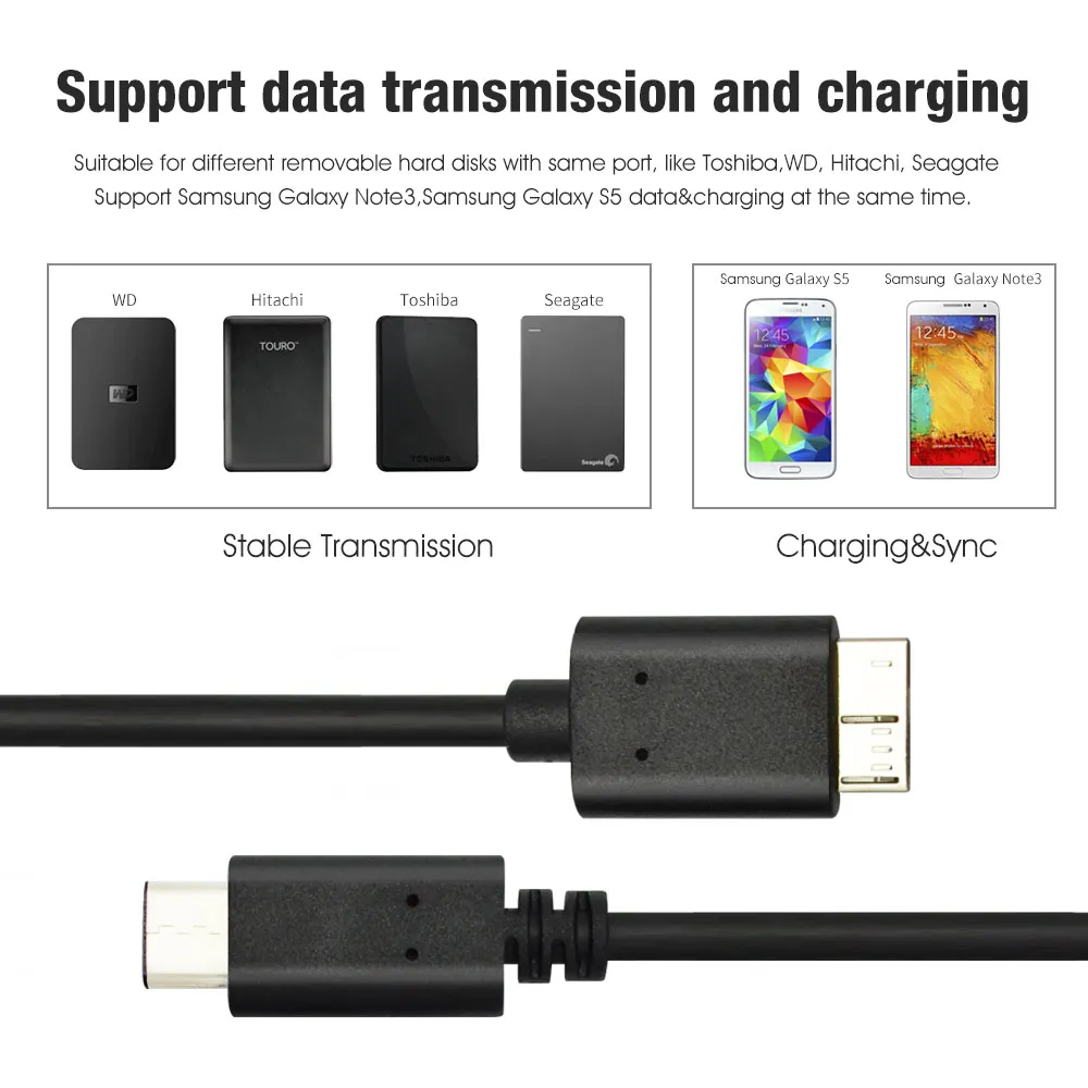 Кабель для передачи данных с Type C USB 3 1 на Micro 0 B 10P|Кабели мобильных телефонов| |