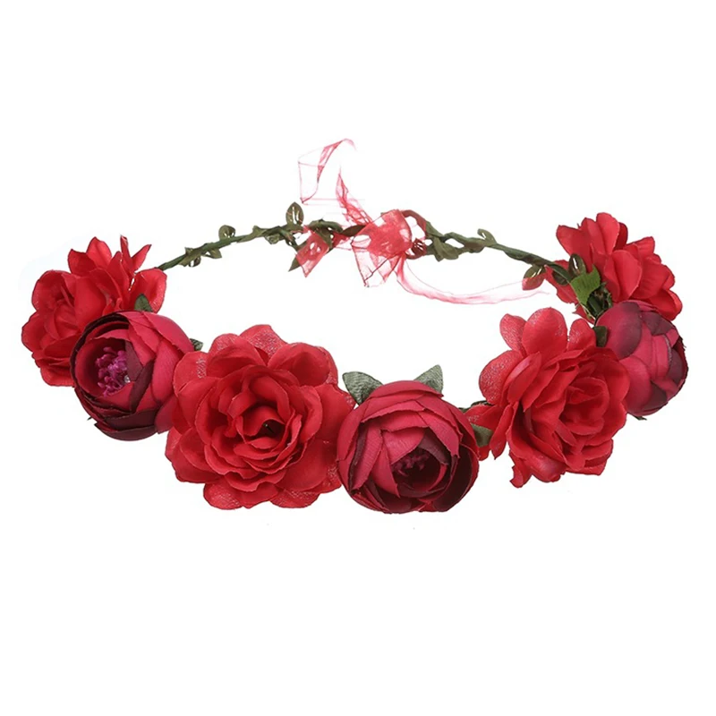 Новая красивая женская цветочная повязка на голову Цветочная корона для