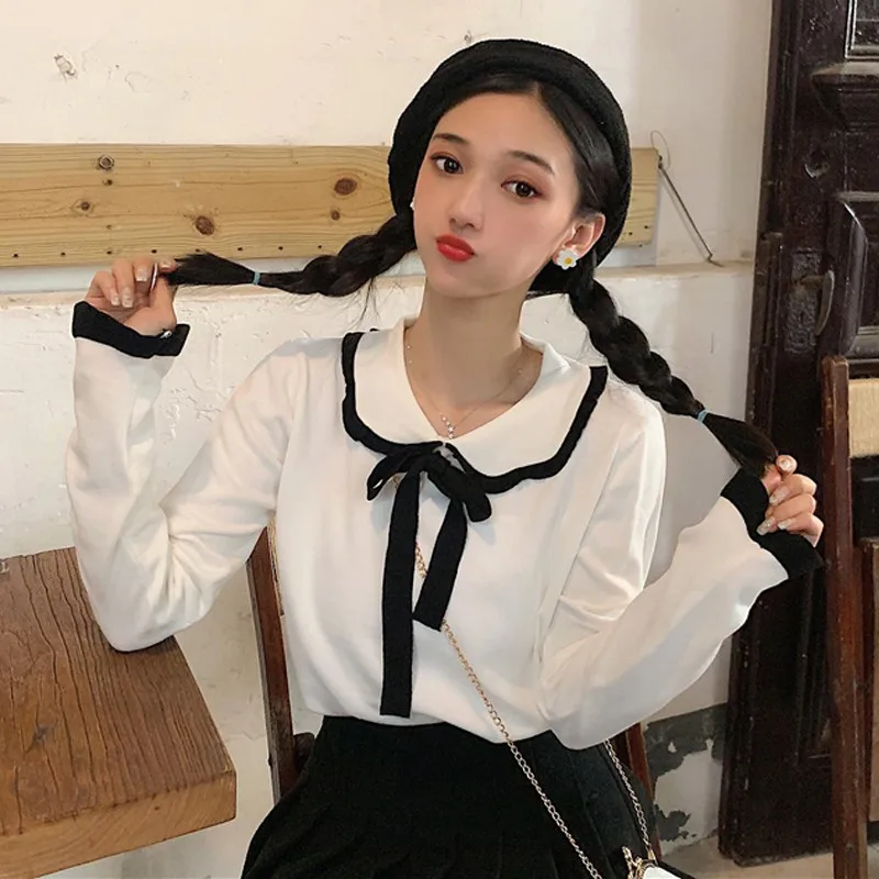 Женский свитер осенне-зимняя одежда Тонкий Универсальный Эластичный вязаный