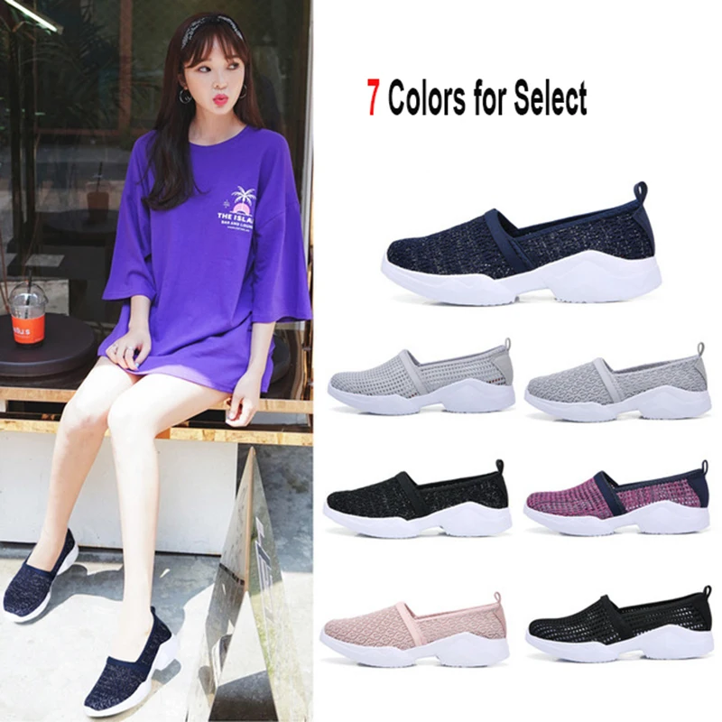 

New Spring women sneakers shoes women Breathable Mesh shoes ballet flats ladies