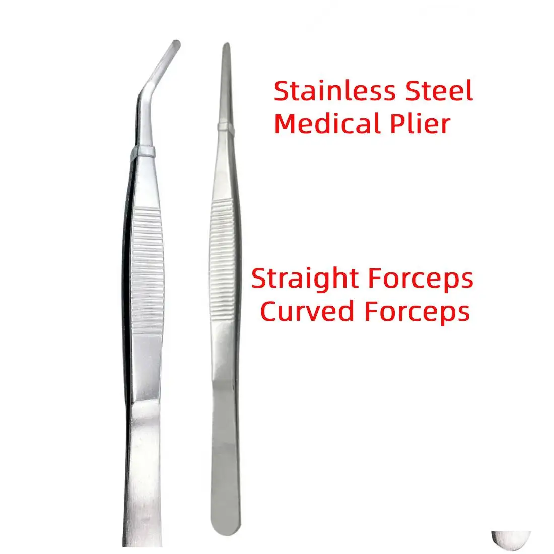 

Home Medical Dental Precision Plier Straight Forceps/ Curved Forceps Stainless Steel Tweezers Garden Kitchen Tools 12.5cm-30cm