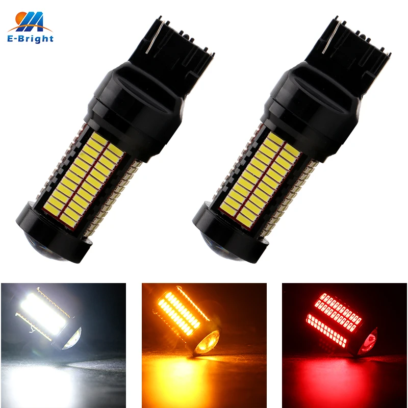 YM E Bright 2 шт. автостайлинг 7440 w21w 7443 w21/5w 4014 106 SMD светодиодный сигнал поворота Стоп