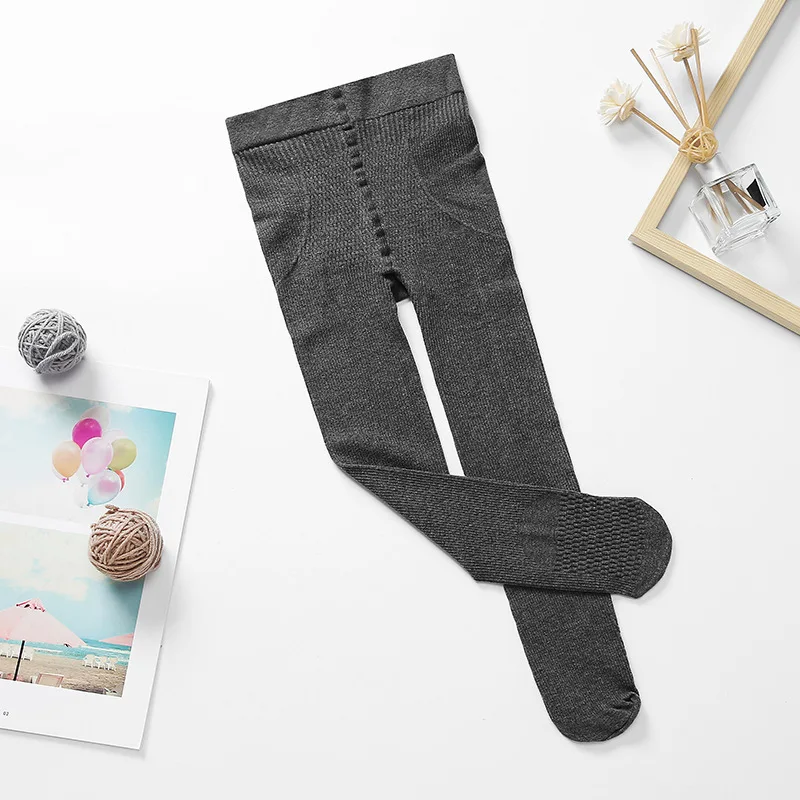 Детские узкие брюки для девочек леггинсы Осенние хлопковые чулки Желтые Гетры