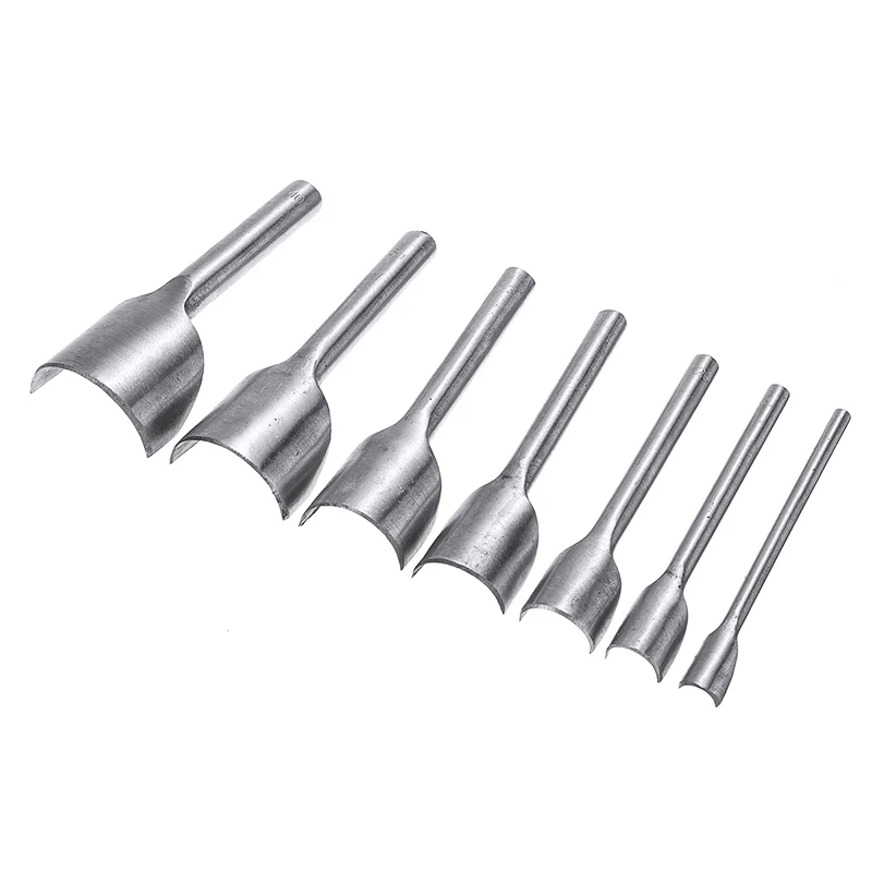 7 шт. 10 40 мм кожаный полукруглый режущий инструмент в форме ремня наборы резаков