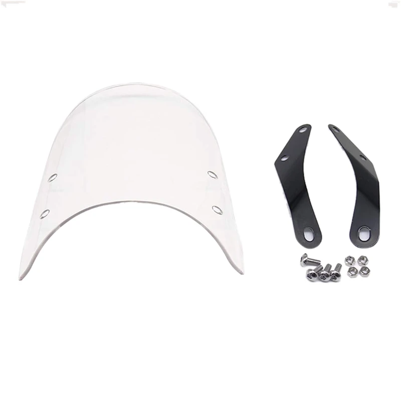 Motorcycle Headlight Fairing Windshield Windscreen Compatible for Triumph Bonneville 2001-2017 T100 2003-2017(Clear) | Автомобили и