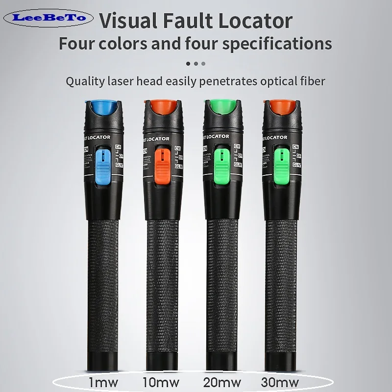 FTTH Fiber Optic Tester Pen Type Red Light Optical Fiber Light 5-30KM Visual Fault Locator Optical Cable Tester 5-30MW Range