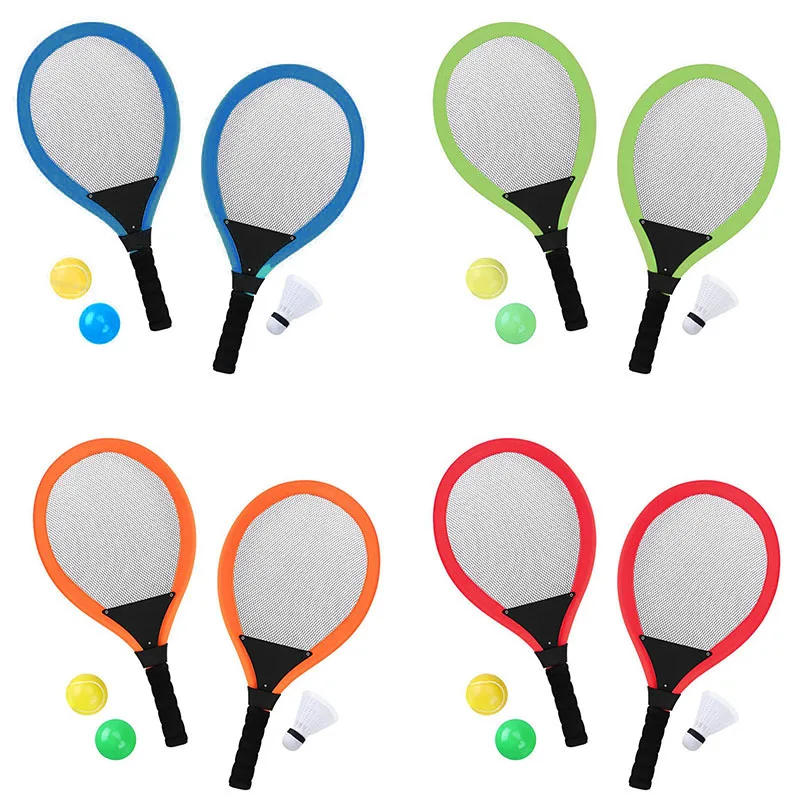 

Kids Tennis Rackets Set with Shuttlecock Plus 2 Balls Child Badminton Sports Game AN88