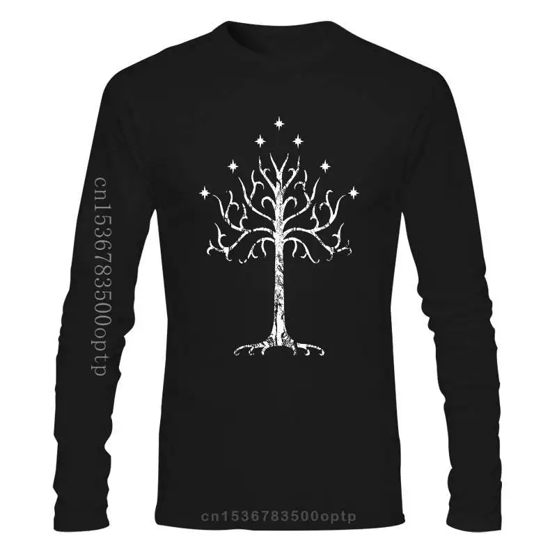 

New White Tree Of Gondor Tolkien T Shirt 100% Premium Cotton Mordor Middle Earth