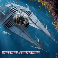space wars imperial weapon submarine bricks moc building blocks spaceship modular set toys for adults children gift