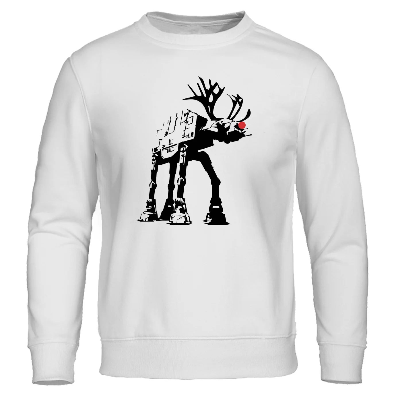 Мужская толстовка с капюшоном принтом оленей повседневный спортивный костюм