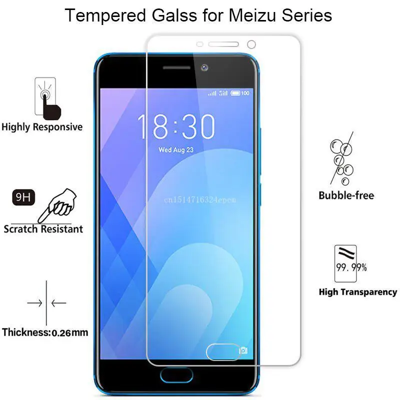 Закаленное стекло для Meizu 15 Plus 16 16X M1 M2 M3 M5 M6 Note Mini MX4 MX5 MX6 Pro 6 7 M5C E3 U10 2 шт. | Мобильные