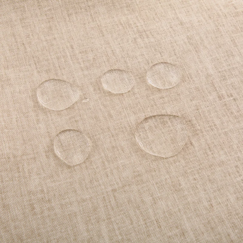 Однотонная скатерть из хлопка и льна светильник синяя Пыленепроницаемая для