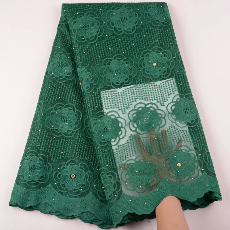 Высокая яркость с бисером цветочное кружево нигерийская Французская ткань