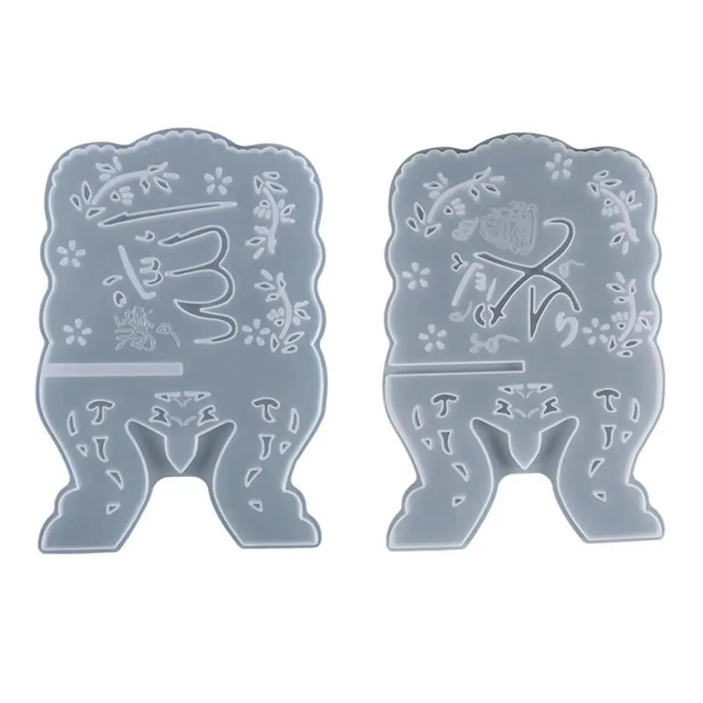 

Подставка для книг, силиконовая форма, формы для литья эпоксидной смолы, книжная полка с бабочками, литье агата, искусство, рукоделие, «сдела...