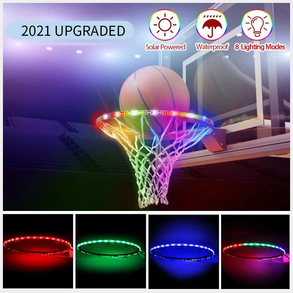 

Basketball Hoop LED strip Light Waterproof Solar Basketball Light night lamp