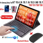 Чехол с тачпадом и клавиатурой для Samsung Galaxy Tab A7 2020 10,4 A 10,1 2019 10,5 A6 2018 T500 T510, чехол для планшета с беспроводной мышью