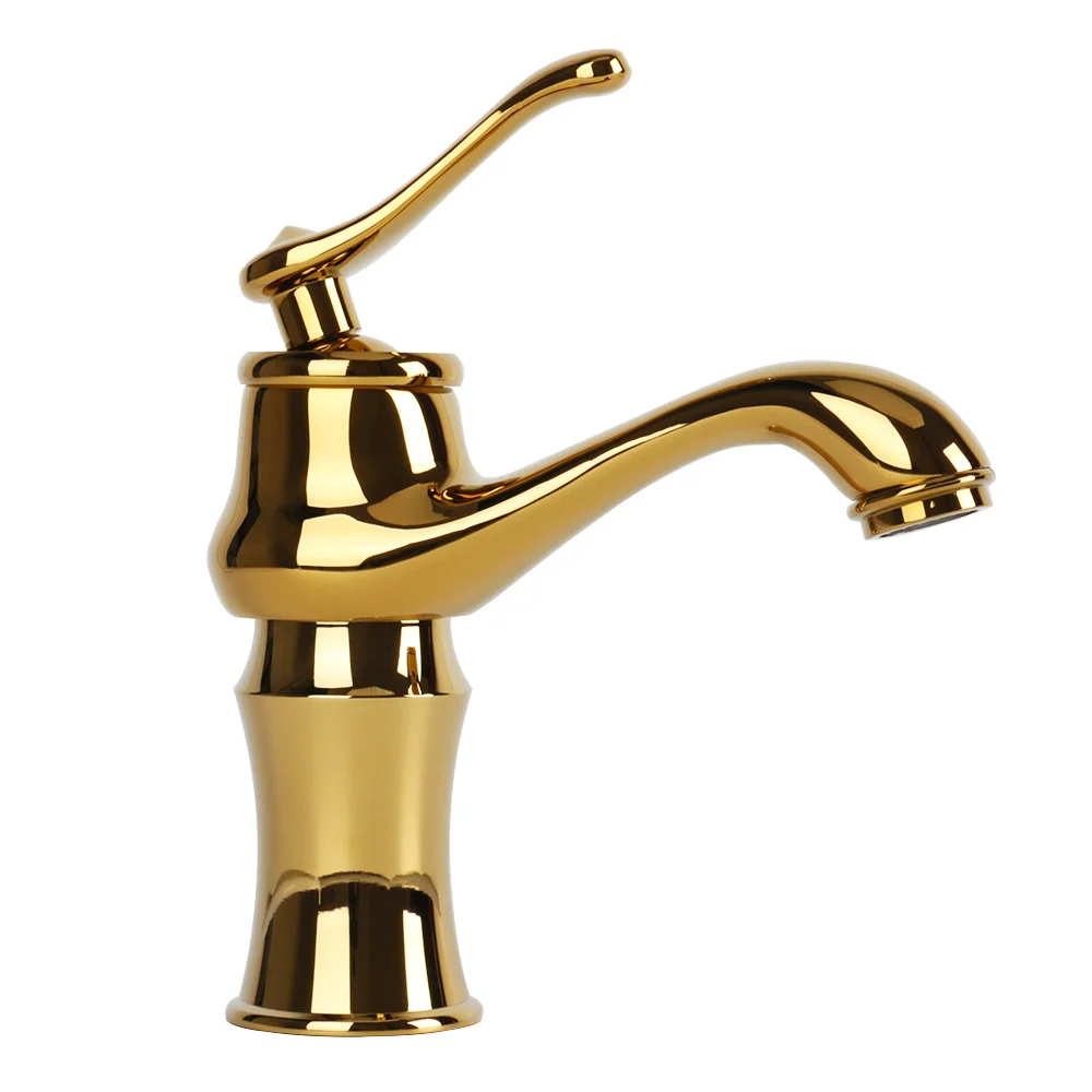 

Gold Basin Faucet Bathroom Sink Faucet Finished Bathroom Basin Faucet Sink Tap Basin Mixer Water Tap Hot and Cold