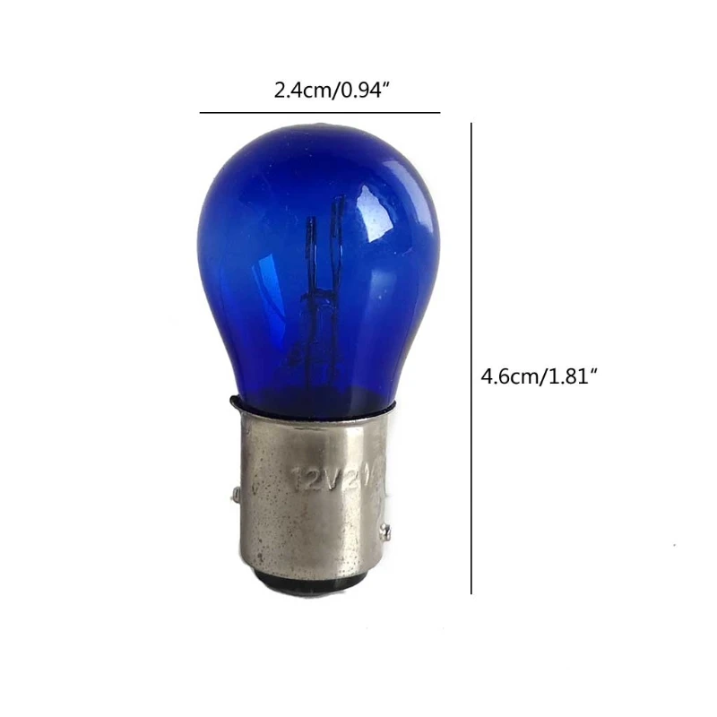 

2021 New Natural Blue Amber Glass Lamps S25 T10 T15 T20 High Brightness Vehicle Turn Signal Lamps Side Marker Light Bulb