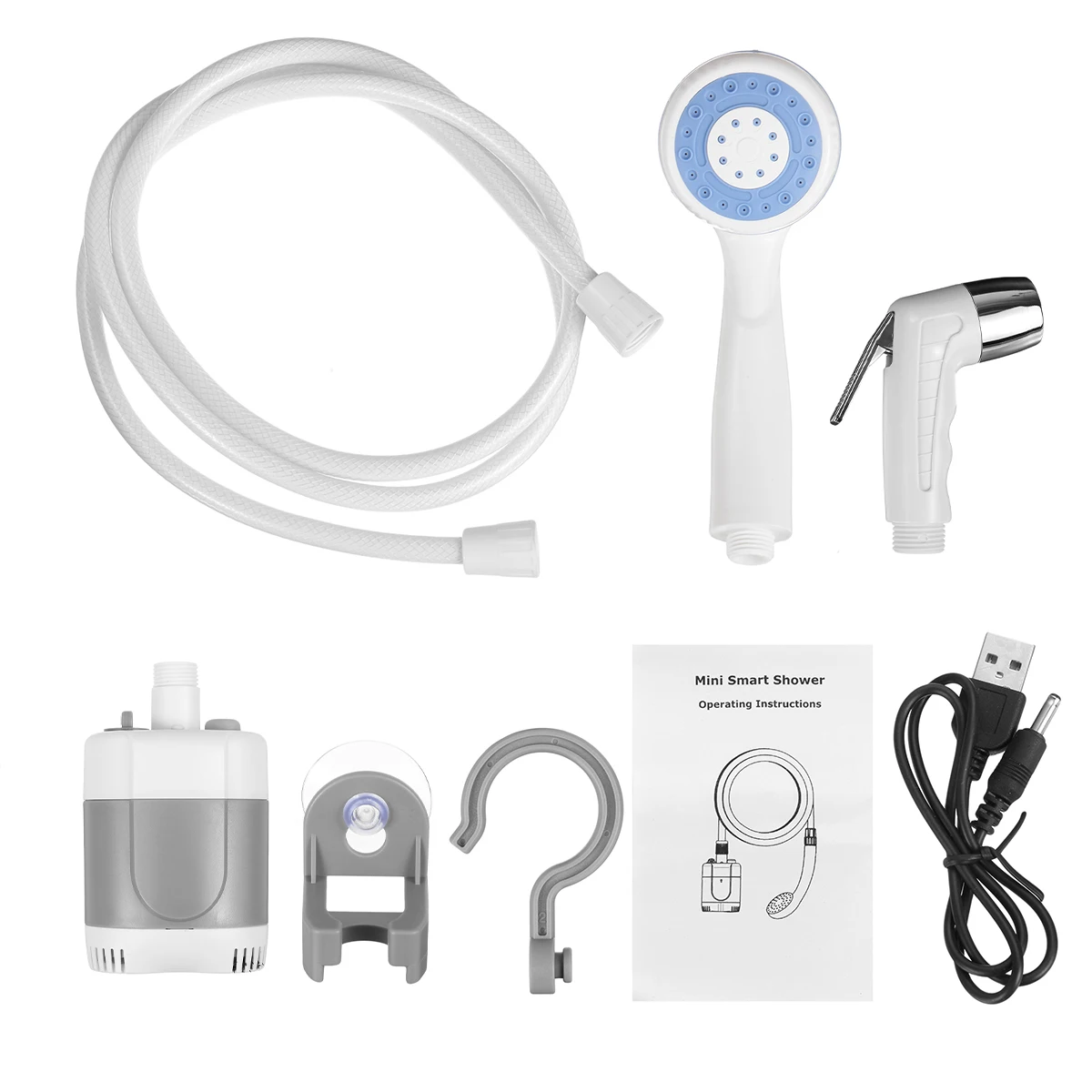 

Portable Camping Shower Pump Handheld Outdoor Shower Head Camping Hiking