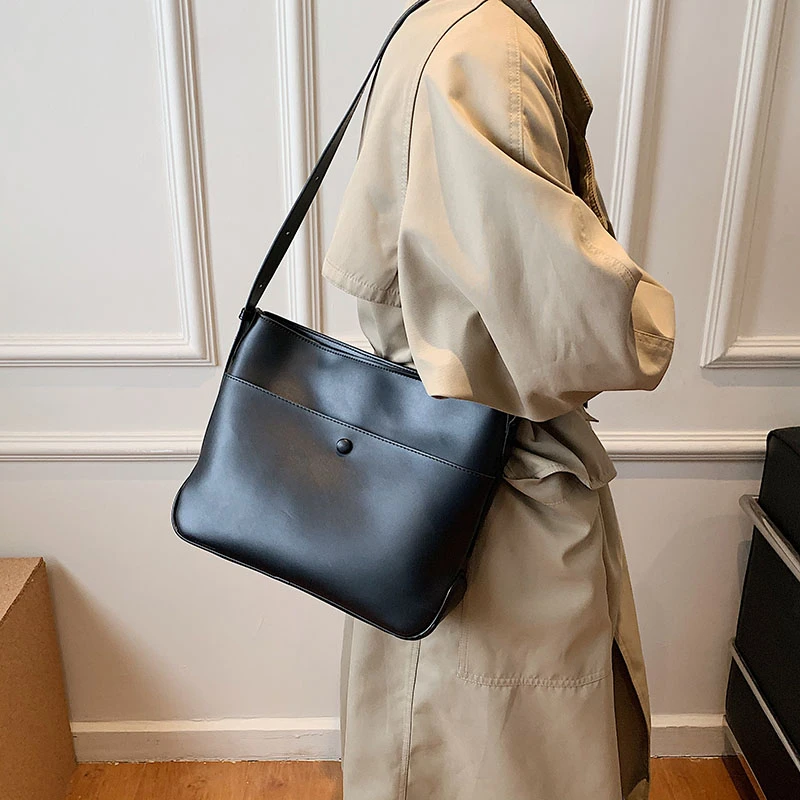 

Pure Color Simple Ladies Handbags 2021 Summer New Fashion One-Shoulder Messenger Bag Versatile Travel Mobile Phone Bag for Women