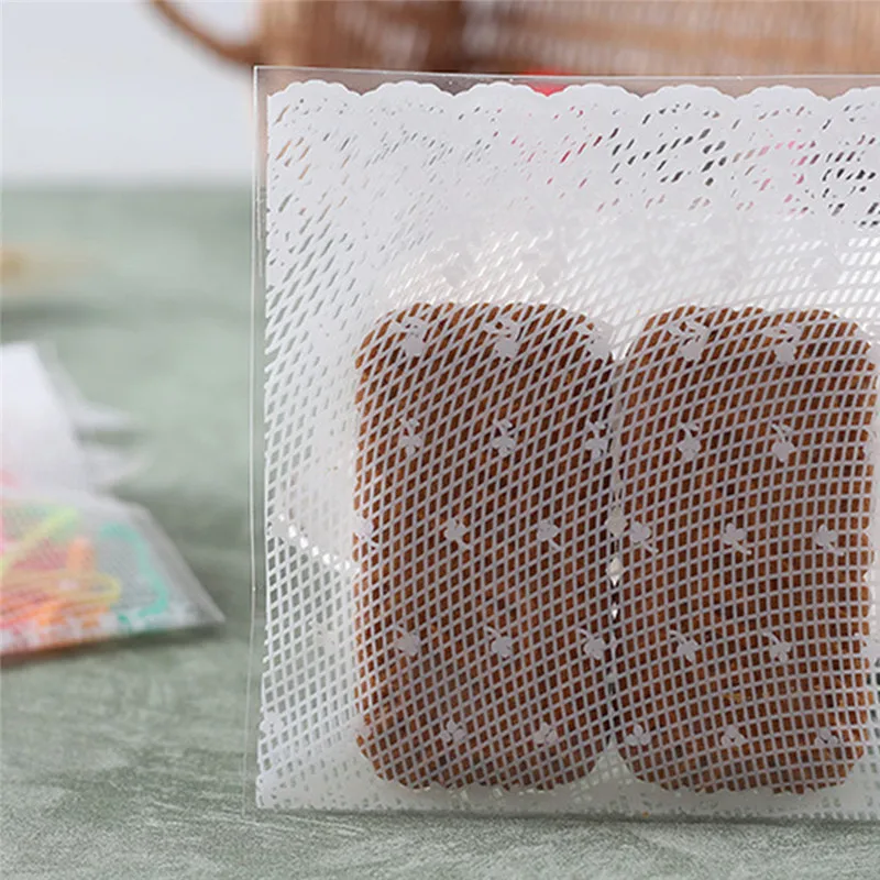 100 шт Свадебные украшения подарок и пластиковый пакет для конфет белое кружево