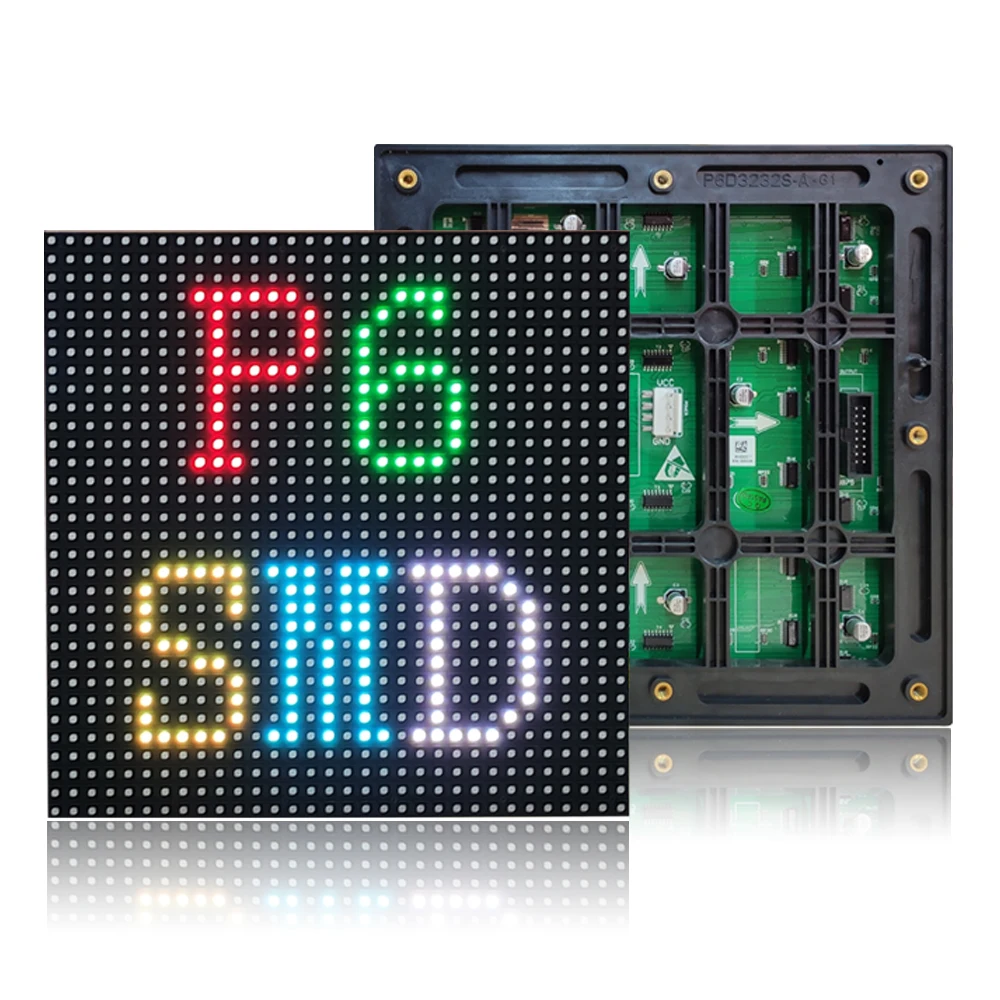 P6 открытый полноцветный светодиодный модуль дисплея SMD2727 экран 1/8 scan 192*192 мм 32*32