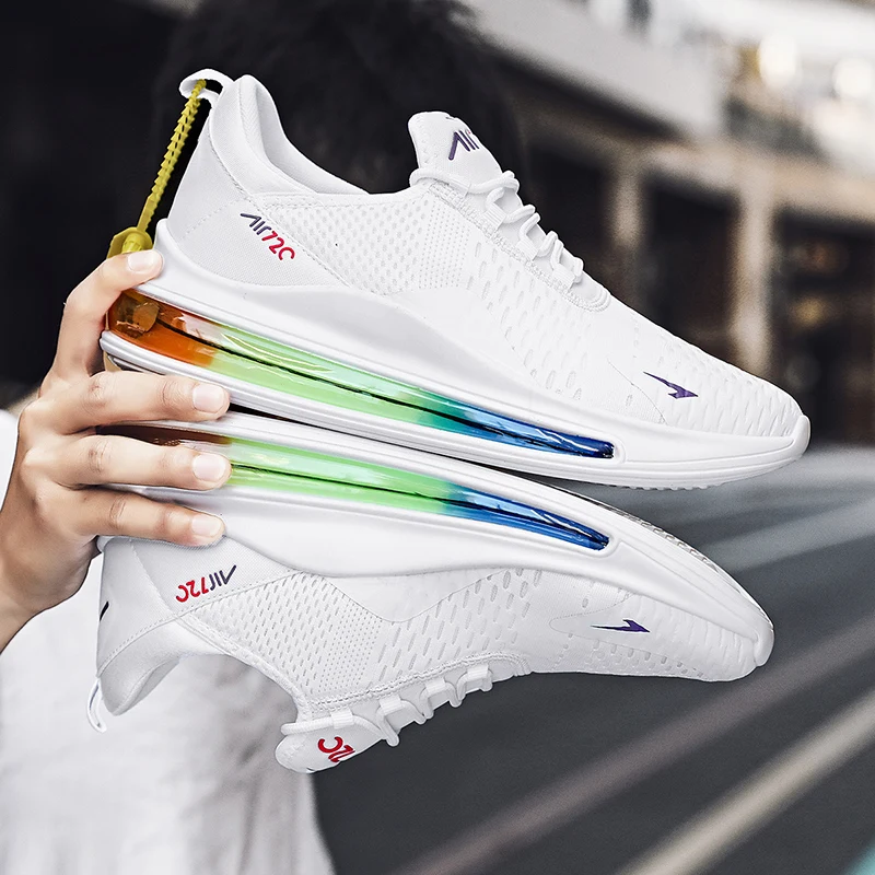 

Men Sneakers Colorful Rainbow Trendy Big Size Male Sports Shoes Lace Up Mesh Breathable Soft Bottom Tenis Masculino Men Shoes