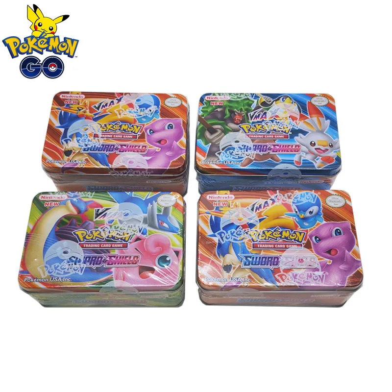 Takara Tomy 42 шт. карты покемона для детей игральные коллекции игрушек в металлической