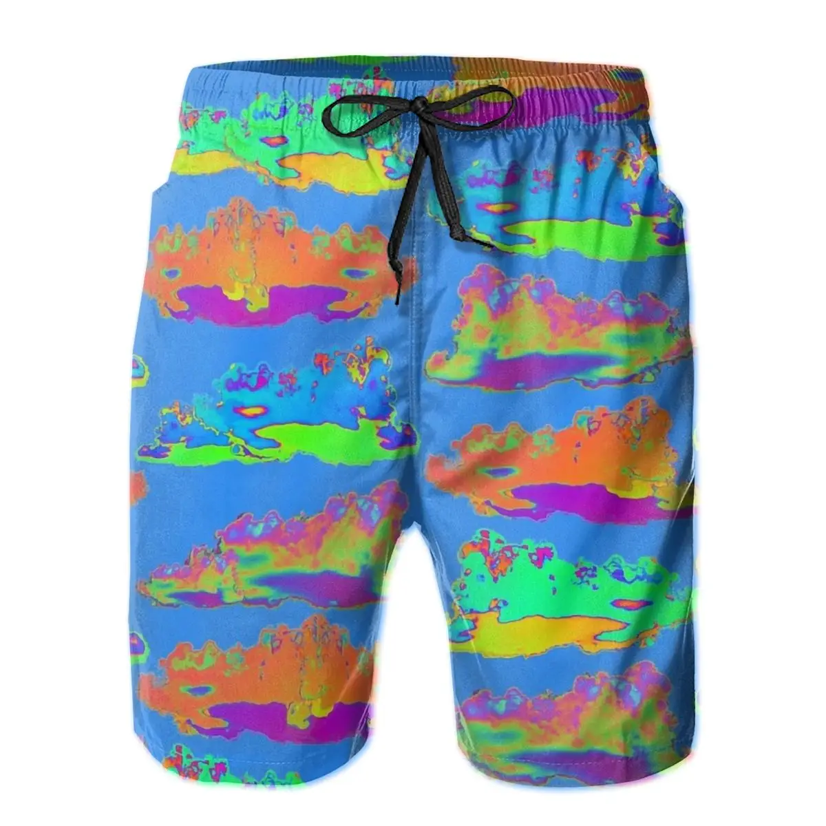 

Мужские спортивные штаны цветные облако серфинг пляжные плавки для плавания спортивные быстросохнущие сетчатые повседневные винтажные шо...