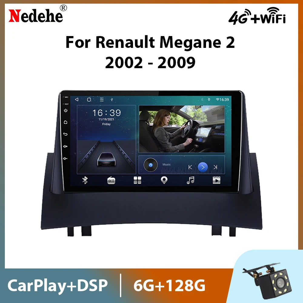 Автомагнитола 2 Din Восьмиядерный процессор Android 11 мультимедийный видеоплеер для