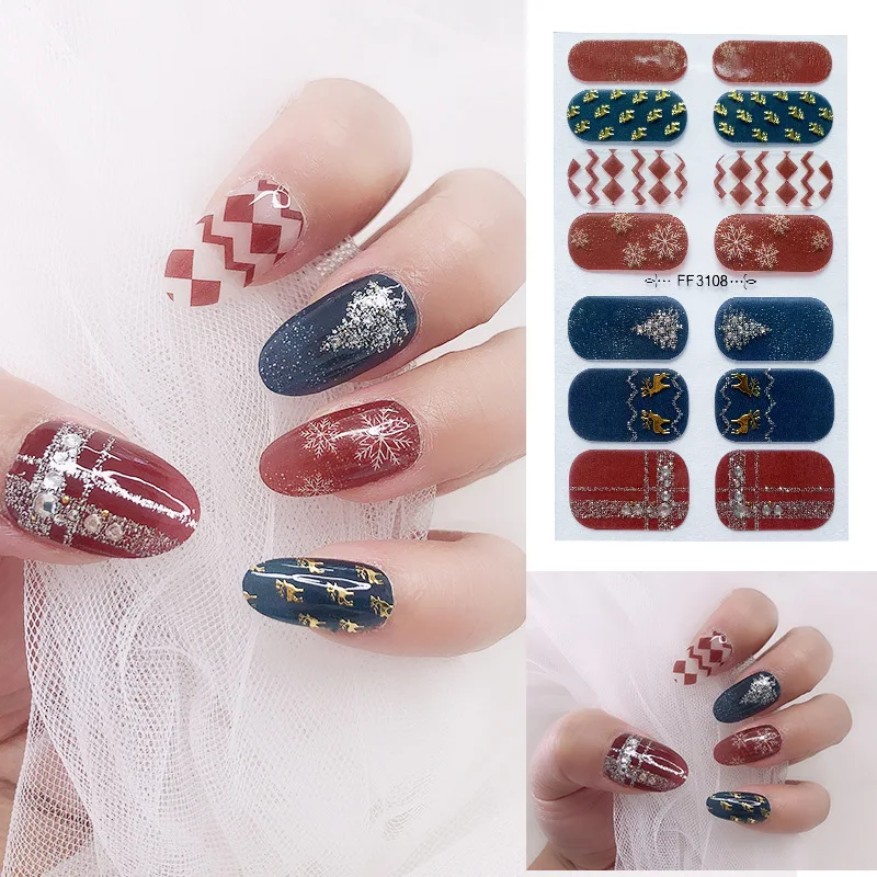 

Наклейки для ногтей женские, 1 лист, наклейки для салонов